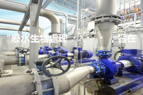 “廢水生物處理，旨在凈化水源，守護(hù)碧水藍(lán)天”